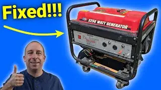 Generator Low Output Voltage Problem Fixed - AVR and Brushes Replacement