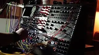 I am alone and all around me is night. (Subharmonicon, DFAM, Mother-32, Ensemble Oscillator)
