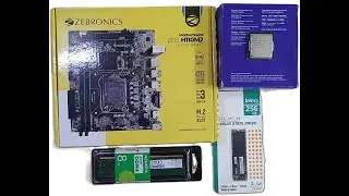 @12500/- INTEL CORE I3 6TH GEN -ZEBRONICS H110 MOTHERBOARD - 8GB DDR4 RAM -256GB NVNE SSD-FINGERS