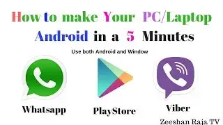 How to install Whatsapp on Laptop Windows 10/8/7 in Hindi/URDU || by Zeeshan Raja TV