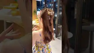 Tutorial jepit rambut ala cewe korea, | beli dimana ? cek "👉" divideo ya #shorts