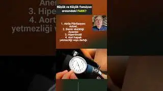 Büyük Küçük Tansiyon Farkı, Sağlık, Prof.Dr.Serdar Akgün,
