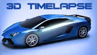 Lamborghini Aventador | 3D Modeling | Autodesk Maya | Keyshot Rendering | TimeLapse