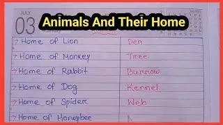 Animals And Their Home//Home Of Animals #animalshome
