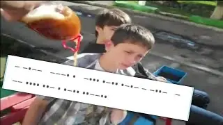Ты в пиве, но это азбука морзе