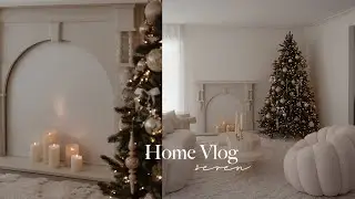 Home Vlog Seven | Decorating my second tree + mantle makeover