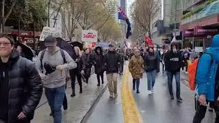 Mass Anti-mandate protests in Melbourne