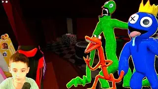 РАДУЖНЫЕ ДРУЗЬЯ ОХОТЯТСЯ НА НАС❗❗❗ Roblox Rainbow Friends мы ДОЖИЛИ ДО 3-Й НОЧИ😨