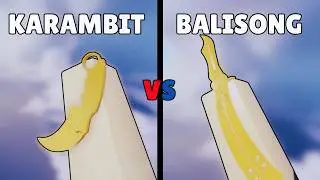 KARAMBIT VS BALISONG IN Roblox Rivals!