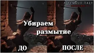 A Plague Tale: Innocence. КАК убрать размытие края экрана