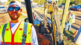 Installing Electrical Pull Boxes for Traffic Light System!