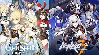 GENSHIN IMPACT X HONKAI IMPACT [PV, Trailer & Characters Demo] COMPILATION