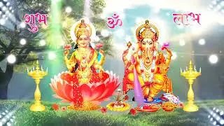 Lakshmi Ganesh background video | motion graphic | green screen video