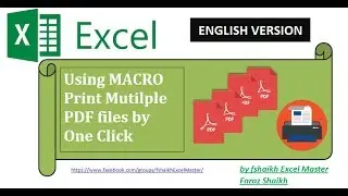 Print Bulk PDF Files by One click In Excel