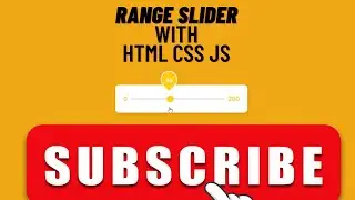 Range Slider with Html Css Js | Web Studio