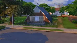 The Sims 4:A-Frame:Riverside Home:Speed Build