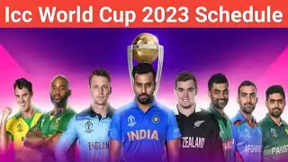 Icc World Cup 2023 Schedule Announced