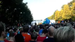 Start 39. BMW Berlin Marathon - aus Läufersicht - Block A B C D und E
