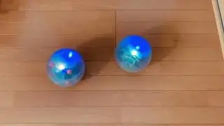 Synchronized movement of spherical robots