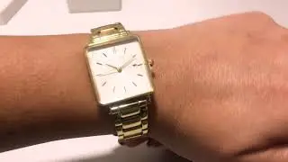 ROSEFIELD The Boxy Gold Stainless Steel Bracelet QWSG-Q041 -  E-oro.gr