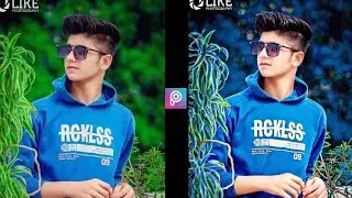 PicsArt Moody blue background editing||PicsArt colour chenging editing