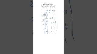 A Trick to Converting Decimal to Binary