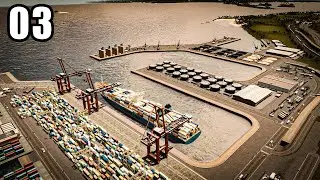 Custom Cargo Harbor!! Cities Skylines EP03