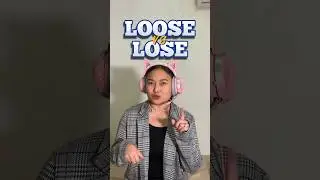 LOOSE vs LOSE | What's the difference? | Common mistakes in English grammar| English lessons #Shorts