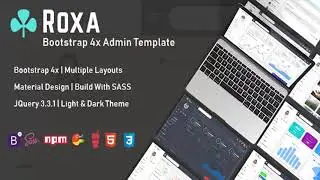 Roxa - Bootstrap 4 Material Design Admin Dashboard Template | Themeforest Website Templates and