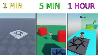 I Made A ROBLOX GAME IN 1 Minute VS 5 Minutes VS 1 HOUR