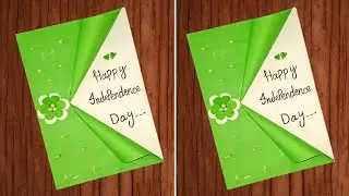 DIY Independence Day Card Making //Easy and Beautiful Card for 14 August //Handmade Card idea