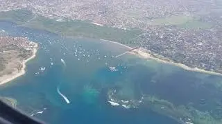 Taking off from Bali airport, Denpasar