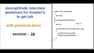 Java aptitude questions on final keyword| practical demonstration for your technical interviews .