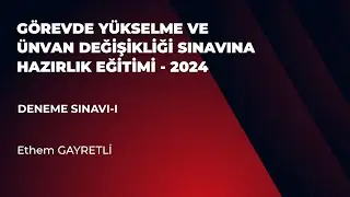 Deneme Sınavı - I