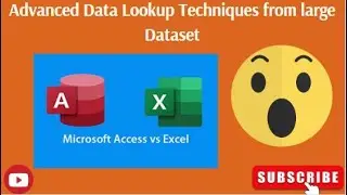 Advanced Data Lookup Techniques from large Dataset. 
