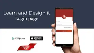 How to create an attractive login page on android studio | using xml language
