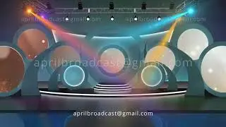 Entertainment TV Studio Set 20 - Virtual Green Screen Background Loop