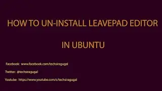 how to uninstall leafpad editor on ubuntu