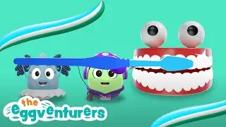 Brush Your Teeth Song 🪥 | Kids Songs + Nursery Rhymes | The Eggventurers by GoldieBlox