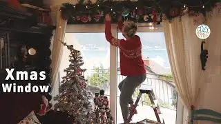 Christmas 2023 Decorate with Me: Living Room Window Decorating - Holiday Decorating Ideas