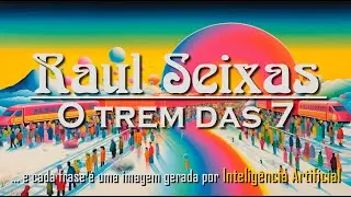 Raul Seixas - Trem das 7 ... e cada frase é uma imagem gerada por Inteligência Artificial