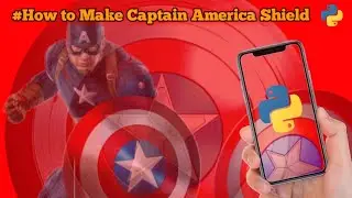 How to make captain 🇺🇸 shield using python in mobile 📱 || #captainamerica #avengers #codewithmr.y