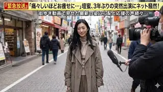 😢💔「痛々しいほどお痩せに…」壇蜜、3年ぶりの突然出演にネット騒然！街歩き動画で見せた最新の姿に心配と応援の声続々…📺🌸