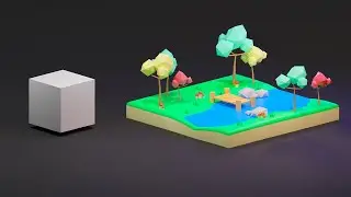 How to Make Low Poly World in Blender 3.3 Beginner Tutorial