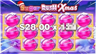 BIGGEST WIN On SUGAR RUSH XMAS SLOT!!