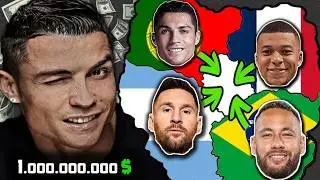 FOOTBALL Imperialism: RICHEST Football Players🤑(Ronaldo, Messi, Neymar, Mbappe, Haaland, Zlatan) $💵