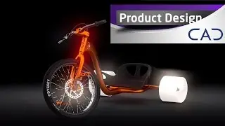 Design a Drift Trike In SolidWorks - P4 Real Wheels