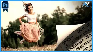 How To make a Page Curl Effect in Photoshop | Photoshop Tutorial 2024 | Page Turn Effect