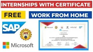Microsoft SAP Online Internship with Certificate | Internship 2024 | Work From Home Internships