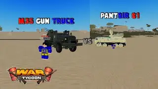 M35 Gun Truck vs Pantsir S1 in War Tycoon